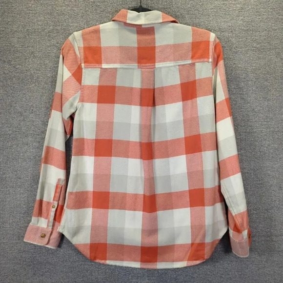 L.L.Bean Women's Soft-Brushed Flannel Shirt Jacket with Pockets Plaid XS - Picture 6 of 12